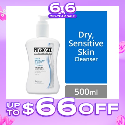 PHYSIOGEL - Daily Moisture Therapy Dermo Cleanser (Dry Sensitive Skin) 500ml