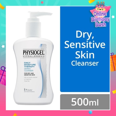 PHYSIOGEL Daily Moisture Therapy Dermo Cleanser (Dry Sensitive Skin) 500ml