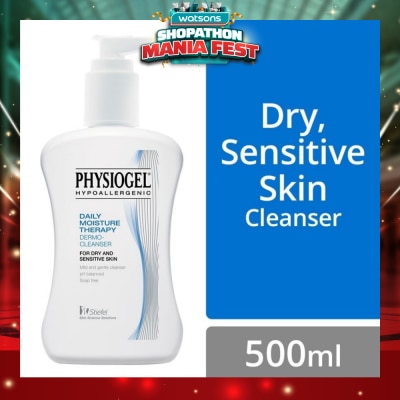 PHYSIOGEL - Daily Moisture Therapy Dermo Cleanser (Dry Sensitive Skin) 500ml