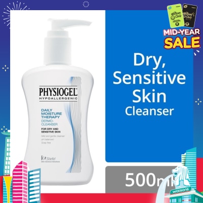 PHYSIOGEL Daily Moisture Therapy Dermo Cleanser (Dry Sensitive Skin) 500ml
