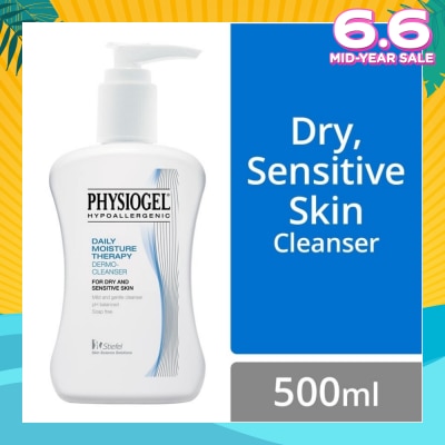 PHYSIOGEL Daily Moisture Therapy Dermo Cleanser (Dry Sensitive Skin) 500ml