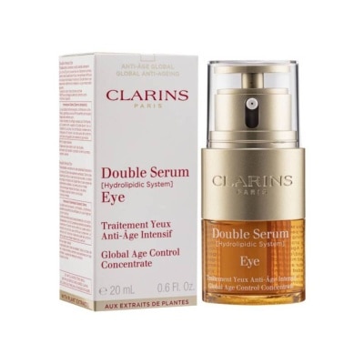 CLARINS Eye Intensive Anti-Ageing Treatment Double Serum ( Smooth Wrinkles + Reduce Puffiness + Strengthen Skin Around Eyes) 20ml