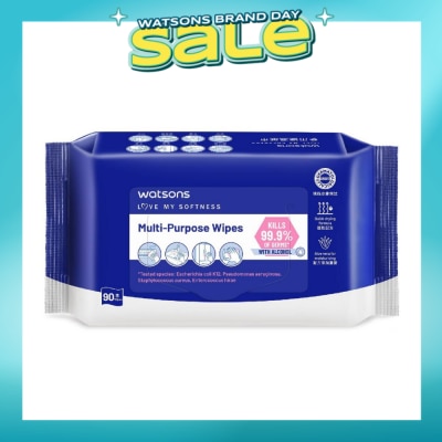WATSONS - Multi-Purpose Wipes (Kills 99% Of Germs, With Alcohol) 90s