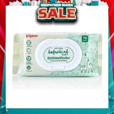 PIGEON - Natural Botanical Baby Wipes (Delicately Cleanse Our Babies Skin From Top To Toe) 70s