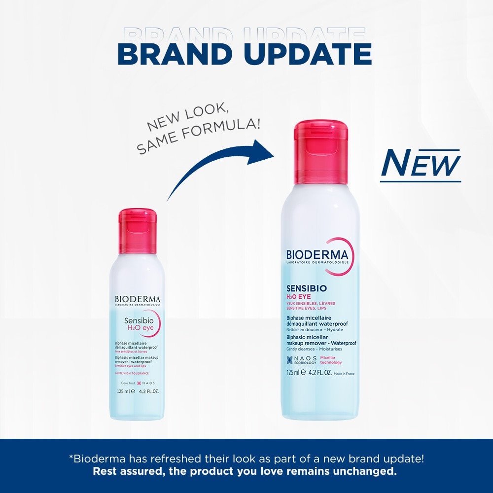 Sensibio H2O Eye Soothing Biphase Non-rinse Micellar Eye and Lip Makeup Remover (Sensitive Skin, Eyes and Lips) 125ml