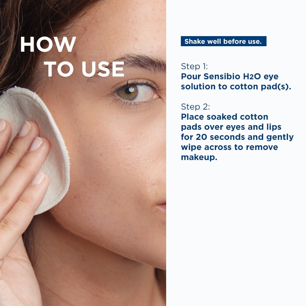 Sensibio H2O Eye Soothing Biphase Non-rinse Micellar Eye and Lip Makeup Remover (Sensitive Skin, Eyes and Lips) 125ml