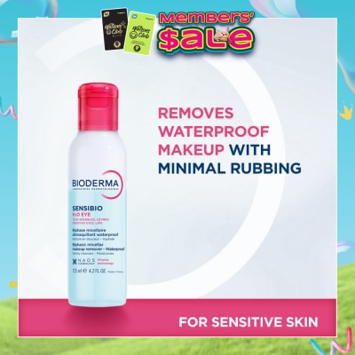 BIODERMA - Sensibio H2O Eye Soothing Biphase Non-rinse Micellar Eye and Lip Makeup Remover (Sensitive Skin, Eyes and Lips) 125ml
