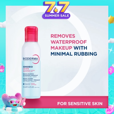 BIODERMA - Sensibio H2O Eye Soothing Biphase Non-rinse Micellar Eye and Lip Makeup Remover (Sensitive Skin, Eyes and Lips) 125ml