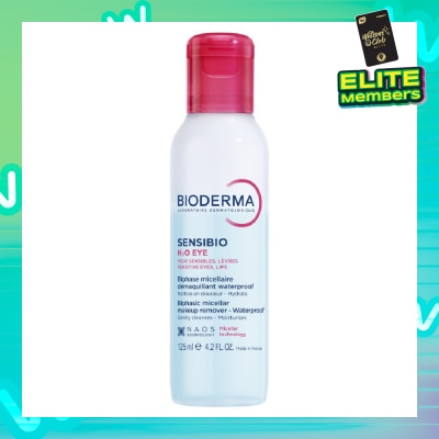 BIODERMA Sensibio H2O Eye Soothing Biphase Non-rinse Micellar Eye and Lip Makeup Remover (Sensitive Skin, Eyes and Lips) 125ml