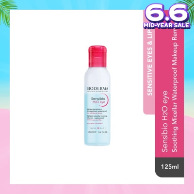 BIODERMA Sensibio H2O Eye Soothing Biphase Non-rinse Micellar Eye and Lip Makeup Remover (Sensitive Skin, Eyes and Lips) 125ml