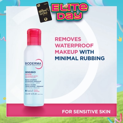 BIODERMA - Sensibio H2O Eye Soothing Biphase Non-rinse Micellar Eye and Lip Makeup Remover (Sensitive Skin, Eyes and Lips) 125ml