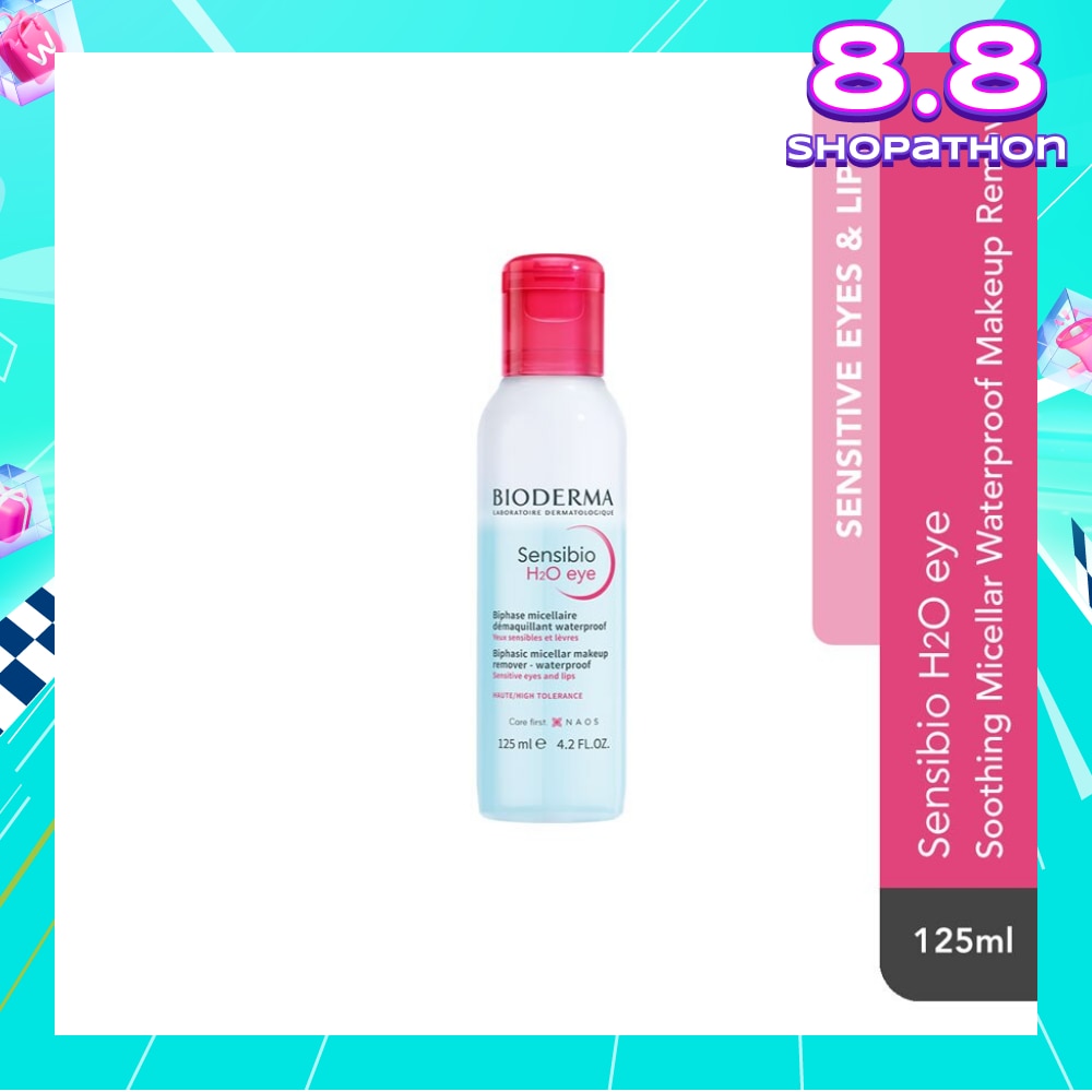 Sensibio H2O Eye Soothing Biphase Non-rinse Micellar Eye and Lip Makeup Remover (Sensitive Skin, Eyes and Lips) 125ml