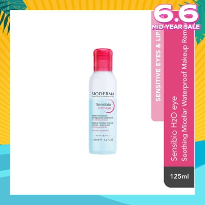 BIODERMA Sensibio H2O Eye Soothing Biphase Non-rinse Micellar Eye and Lip Makeup Remover (Sensitive Skin, Eyes and Lips) 125ml