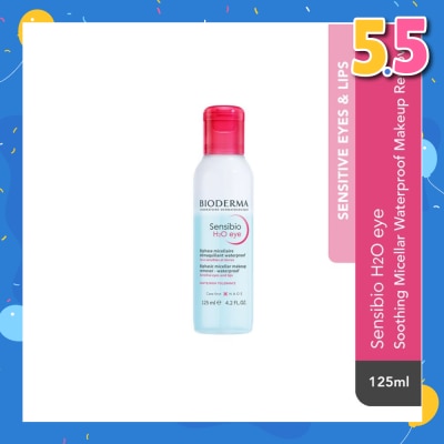 BIODERMA Sensibio H2O Eye Soothing Biphase Non-rinse Micellar Eye and Lip Makeup Remover (Sensitive Skin, Eyes and Lips) 125ml
