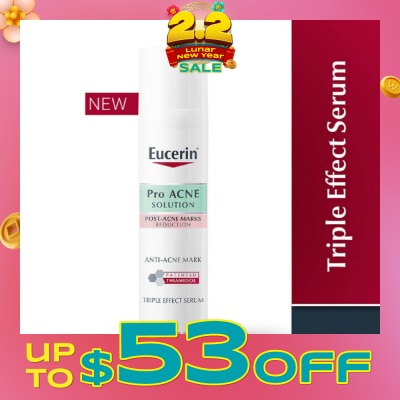 EUCERIN ProACNE Solution Triple Effect Serum (Beat Blemishes + Post-Acne Marks) 40ml