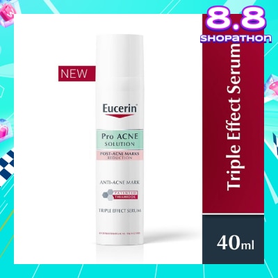 EUCERIN ProACNE Solution Triple Effect Serum (Beat Blemishes + Post-Acne Marks) 40ml