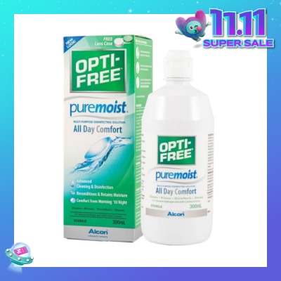 OPTI FREE Pure Moist MultiPurpose Disinfecting Solution 300ml