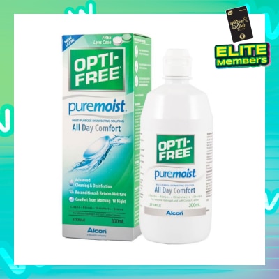 OPTI FREE Pure Moist MultiPurpose Disinfecting Solution 300ml