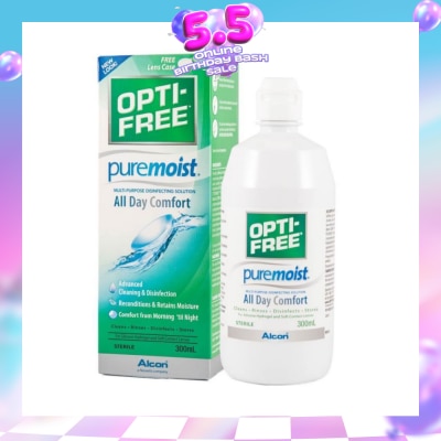 OPTI FREE - Pure Moist MultiPurpose Disinfecting Solution 300ml