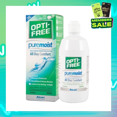 OPTI FREE Pure Moist MultiPurpose Disinfecting Solution 300ml