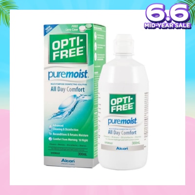 OPTI FREE Pure Moist MultiPurpose Disinfecting Solution 300ml