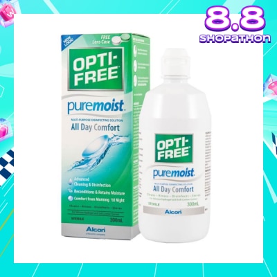 OPTI FREE Pure Moist MultiPurpose Disinfecting Solution 300ml