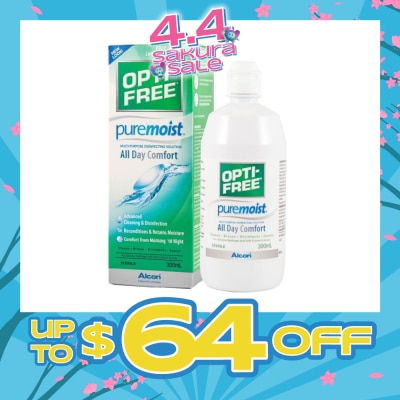 OPTI FREE - Pure Moist MultiPurpose Disinfecting Solution 300ml