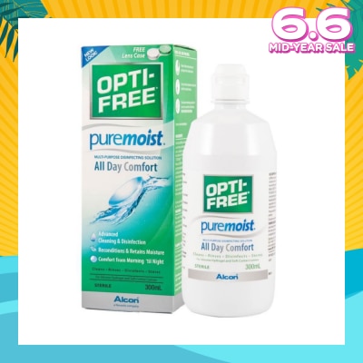 OPTI FREE Pure Moist MultiPurpose Disinfecting Solution 300ml