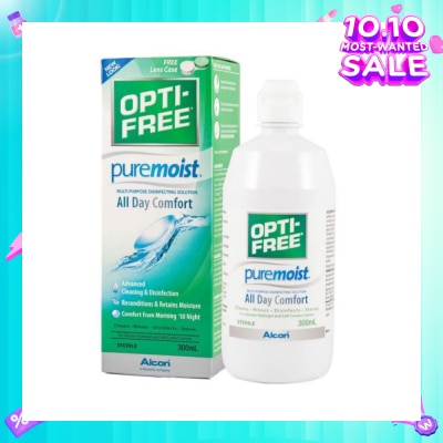 OPTI FREE Pure Moist MultiPurpose Disinfecting Solution 300ml