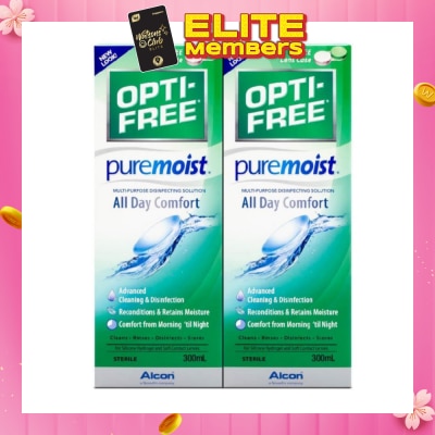 OPTI FREE Pure Moist 300ml x2 + Case x2