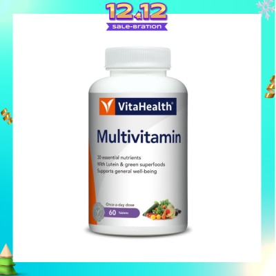 VITAHEALTH Multivitamin Tablets (Vitamins And Minerals For General Wellbeing And Energy, Vegetarian) 60s