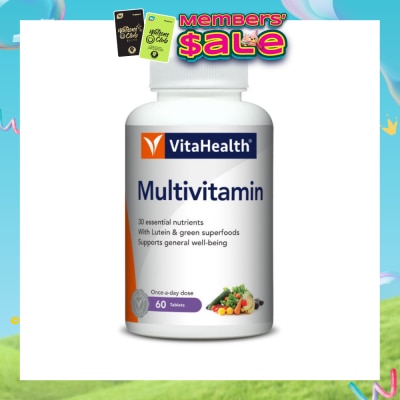VITAHEALTH - Multivitamin Tablets (Vitamins And Minerals For General Wellbeing And Energy, Vegetarian) 60s