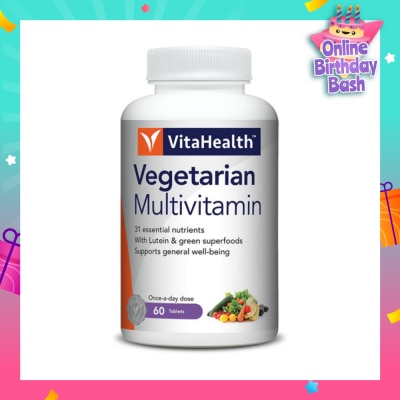VITAHEALTH Vegetarian Multivitamin Tablets 60s