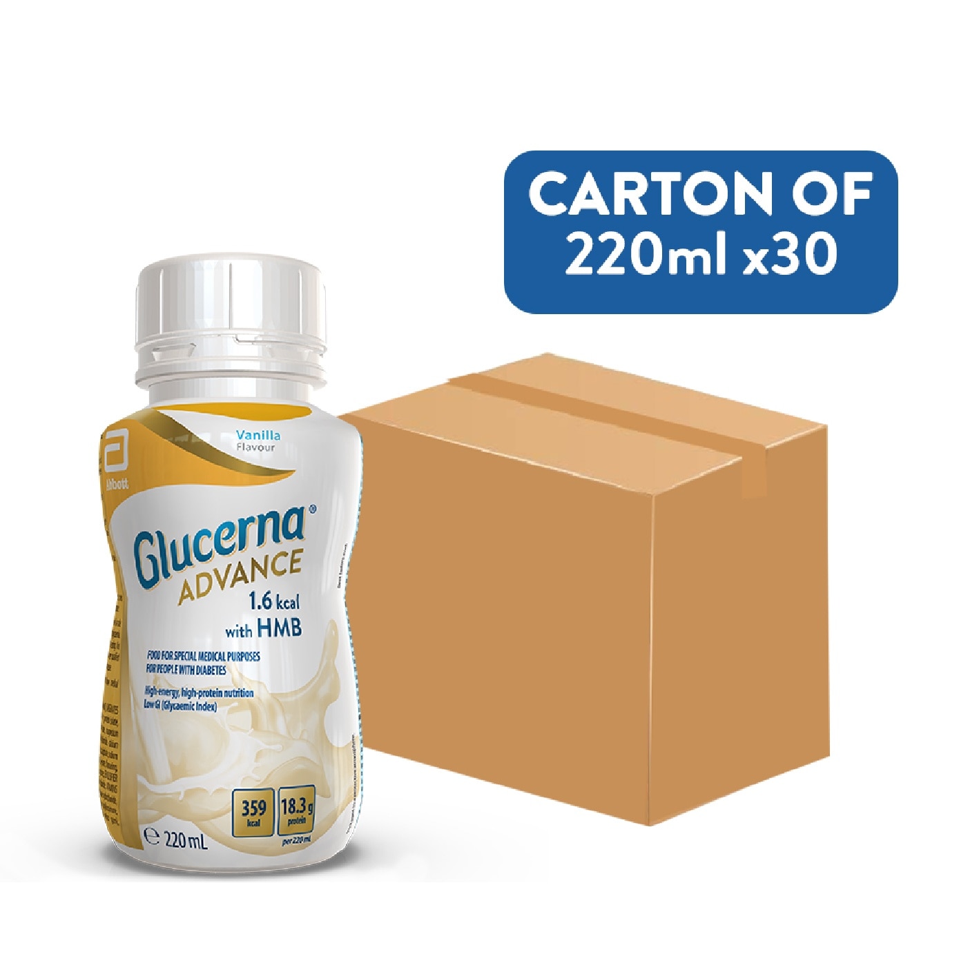 Advance 1.6kcal Ready-to-Drink Vanilla Flavour 220ml x 30s (Per Carton)