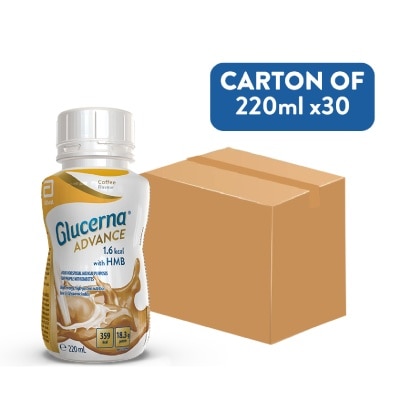 GLUCERNA - Advance 1.6kcal Ready-to-Drink Coffee Flavour 220ml x 30s (Per Carton)