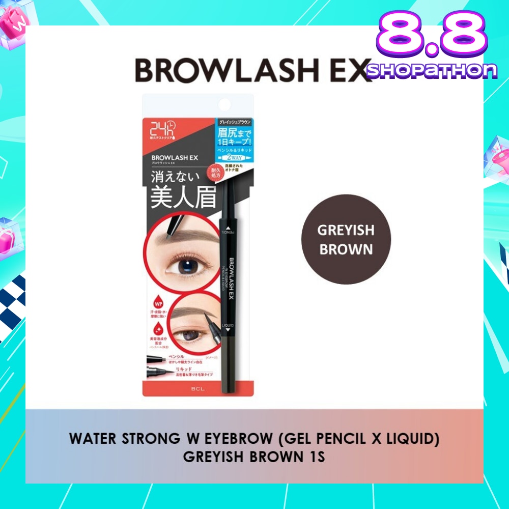 BROWLASH Water Strong W Eyebrow (Pencil x Liquid) Greyish Brown 1s