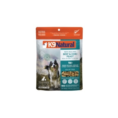 K9 NATURAL - Beef & Hoki Feast Freeze-Dried Dog Food 100g
