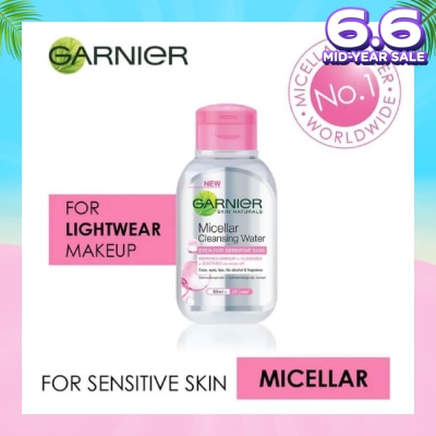GARNIER Skin Naturals Micellar Facial Cleansing Water Pink (For Sensitive Skin) 50ml