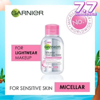GARNIER Skin Naturals Micellar Facial Cleansing Water Pink (For Sensitive Skin) 50ml