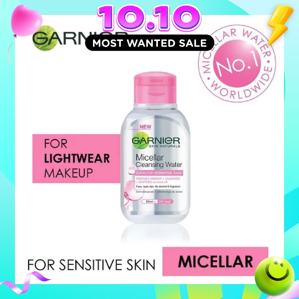 Skin Naturals Micellar Facial Cleansing Water Pink (For Sensitive Skin) 50ml image