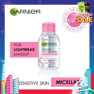 GARNIER Skin Naturals Micellar Facial Cleansing Water Pink (For Sensitive Skin) 50ml