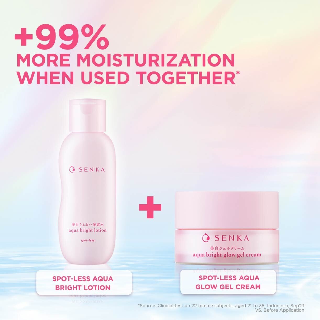 SENKA Aqua Bright Glow Gel Cream 50g | Face | Watsons Singapore