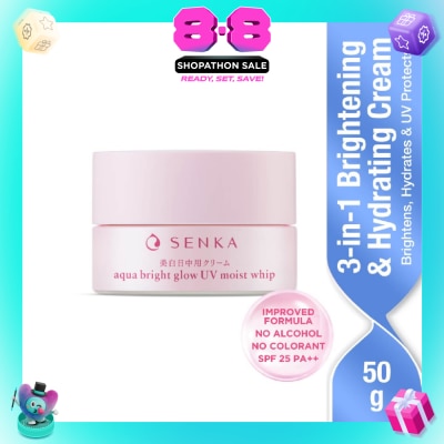 SENKA - Aqua Bright Glow UV Moist Whip Cream 50g