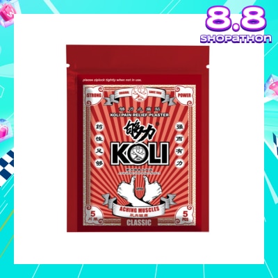 KOLI Classic Pain Plaster (Relief Aching Muscles And Backaches) 5s