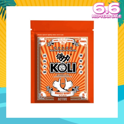 KOLI Muscle Injury Pain Plaster (Relief Aching Muscles And Backaches) 5s