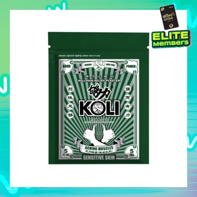 KOLI Sensitive Skin Pain Plaster (Relief Aching Muscles And Backaches) 5s