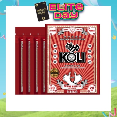 KOLI - Classic Pain Plaster (Relief Aching Muscles And Backaches) 20s