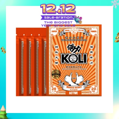 KOLI Muscle Injury Pain Plaster (Relief Aching Muscles And Backaches) 20s