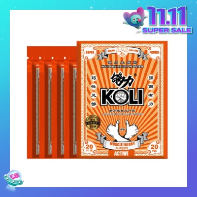 KOLI Muscle Injury Pain Plaster (Relief Aching Muscles And Backaches) 20s