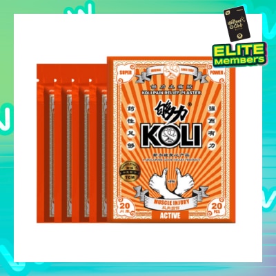 KOLI Muscle Injury Pain Plaster (Relief Aching Muscles And Backaches) 20s